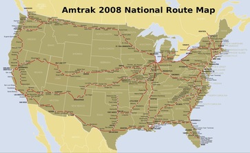 Amtrak Route Map